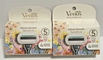 Gillette Venus Deluxe Smooth Sensitive Razor Refills Lot Of 2 4 Pack Cartridges. Fixed Price $12.99.