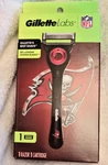 New Gillette Labs Nfl Tampa Bay Buccaneers Five Blade Razor. Fixed Price $18.95.