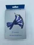 Harry's Mens Qty 4X 3 Blade Disposable Razors Midnight Blue New Sealed Box. Fixed Price $19.99.