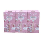 3 Gillette Venus Comfortglide White Tea Razor Handle + Blade Refills. Fixed Price $12.00.
