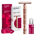 Caveem Rose Gold Safety Razor Long Handle 60 Count Double-edge. Fixed Price $29.06.