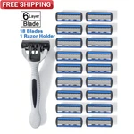 Men's Safety Razor 6 Layer Replaceable Stainles Steel Hair Removal Shaving Blade. Fixed Price $8.27.