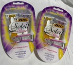 Bic Soleil Shine Women's 5 Blade Disposable Razors Moisture Strip Shave Lot Of 2. Fixed Price $14.50.