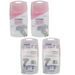 Pks Daylogic Pivoting Head Disposable 4-BLADE (3 Pc/pk, Total 12 Razors). Fixed Price $11.95.