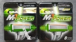 2 Packs Of Gillette M3 Power 8 Cartridges Each (16 Total) New Sealed. Fixed Price $68.00.