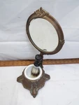 Ornate Shaving Stand Beveled Mirror Brush Vanity Barber Jennings Brothers. Fixed Price $139.99.