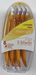 Daylogic 3 Blade Disposable Shavers For Women 6 Razors. Fixed Price $8.95.