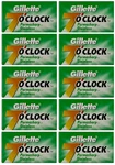 100 Gillette 7 'clock Double Edge Razor Blades Classic Safety Stainless Two Side. Fixed Price $19.99.
