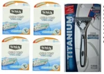 33 Schick Quattro Cartridges Titanium Blades Refills Razor Handle Shaver Quatro. Fixed Price $66.99.