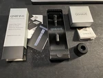 Qshave Black Adjustable Double Edge Safety Shaving Razor Deluxe Set Stand Blades. Fixed Price $34.99.