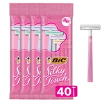 Bic Silky Touch Women's Twin Blade Disposable Razors - 40 Count (4 Packs Of 10). Fixed Price $16.95.