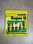 Vtg 1990S Nos Schick Super Ii Twin Blade Razor Cartridges 10 Pack Atra Trac. Fixed Price $16.11.