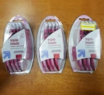 3 Boxes Of 4 Count: Up & Triple Blade Lavender Scented Handles (7050) - E9E. Fixed Price $16.99.
