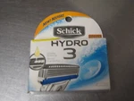 Schick HYDRO3 Refill Blade Cartridges For Men 4 Count. Fixed Price $12.44.