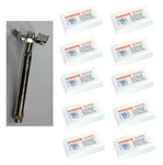 Double Edge Razor + Merkur Blades Ct. (10 Pk) Eyebrow Trimmer. Fixed Price $70.99.