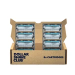 Dollar Shave Club 4-BLADE Razor Refill Cartridges, 8 Count Precision Cut. Fixed Price $8.99.