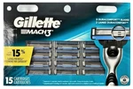 Gillette MACH3 Razor Blade Refills, 15 Cartridges. Fixed Price $27.99.