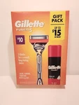 Gillette FUSION5 Shaving Gift Pack Box Razor Cartridge Shave Foam. Fixed Price $7.99.