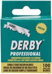 Derby Professional Single Edge Razor Blades, 100 Count. Fixed Price $8.95.