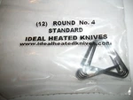 Ideal Tire Grooving Blades Round #4, 12 Pack, Groover Heated Knives Iron, Imca. Fixed Price $16.99.