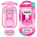 Travel Women 5 Blade Extra Smooth Pink Case 1 Handle 2 Cartridges Razors. Fixed Price $20.00.
