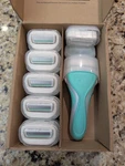 Schick Women's Razor Sensitive Handle + 13 Cartridges Green. Fixed Price $30.99.