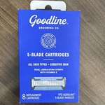 Goodline Grooming Co. 5-BLADE Cartridges Fits Handles 8 Pack. Fixed Price $11.93.