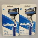 2X Gillette 3 Men's Razor Handle 1 Cartridge. Fixed Price $19.88.