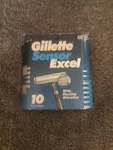 Gillette Sensor Excel 10 Cartridges Made And Printed The Usa 1993. Fixed Price $80.00.