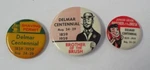 Lot Of 3 Delmar Md Centennial Pins: Brothers Brush, Shaving Permit +. Fixed Price $15.38.