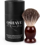 Qshave 100% Best Original Pure Badger Hair Shaving Brush Handmade. Real Wood Bas. Fixed Price $19.30.