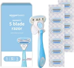 5-BLADE Razor Handle For Women, Includes 12 Cartridges Shower Hanger, 14 Pie. Fixed Price $24.51.