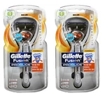 Gillette Fusion Proglide Silver Touch 1 Razor Handle + Cartridge (2 Packs). Fixed Price $25.65.