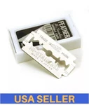 Feather Hi-stainless Double Edge Razor Shaving Blades 5CT Japan. Fixed Price $12.99.