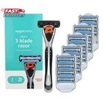Amazon Basics 3-BLADE Motion Sphere Razor For Men With Dual Lubrication, Pivotin. Fixed Price $17.79.
