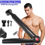 Long Handle Electric Back Shaver For Men Body Hair Removal Razor Usb Recharge. Fixed Price $17.85.