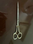 Vintage Boker Scissors Long Blade 9" Desk Razor Steel Made Usa. Fixed Price $11.99.