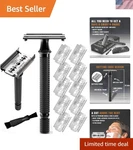 Long Handle Double Edge Safety Razor - Butterfly Open 10 Japanese Stain.... Fixed Price $39.99.