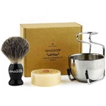 Anbbas Pure Badger Bristles Shaving Brush Black Wood Handle Refill Soap Bar. Fixed Price $36.78.