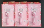 (3) Gillette Venus Comfortglide White Tea Shaving Razors & Cartridges. Fixed Price $24.95.