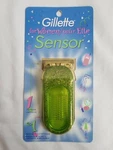 Gillette Sensor For Women Refillable Razor Shaver Handle Green Glitter Rare. Fixed Price $64.00.