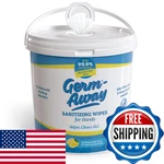 Germ-away Hand Sanitizer 400 Antibacterial Wipes Bulk Size Lemon Scent. Fixed Price $68.09.
