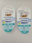 New Bic Easyrinse Anti-clogging 4-BLADES Women Disposable Razors 2PK Lot Of. Fixed Price $11.99.
