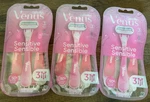 Gillette Venus Sensitive Women's Disposable RAZORS-3 Packs. Fixed Price $18.99.