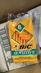 Bic Sensitive Shaver Disposable Razor 6 Each M Quinas De Afeitar Super. Fixed Price $10.00.