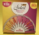 Bic Soleil Smooth Colors 10 Razors Gift Set Disposable 3 Blade / Pack New. Fixed Price $12.95.