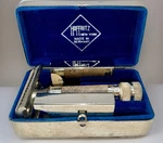 Hoffritz Safety Razor Solingen Germany Slant Bar Style W/ Case And Blades. Fixed Price $85.00.