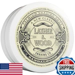 Lather & Sandalwood Tallow Shaving Soap Cream - Luxury Wet Shave 4.6OZ. Fixed Price $32.38.