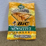 Bic Sensitive Shavers Single Blade Razor Pack Of 15 New. Fixed Price $12.00.