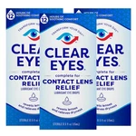 (3 Pack )clear Eyes Contact Lens Relief Drops, 0.5 Fl Oz, EXP07/25. Fixed Price $8.00.